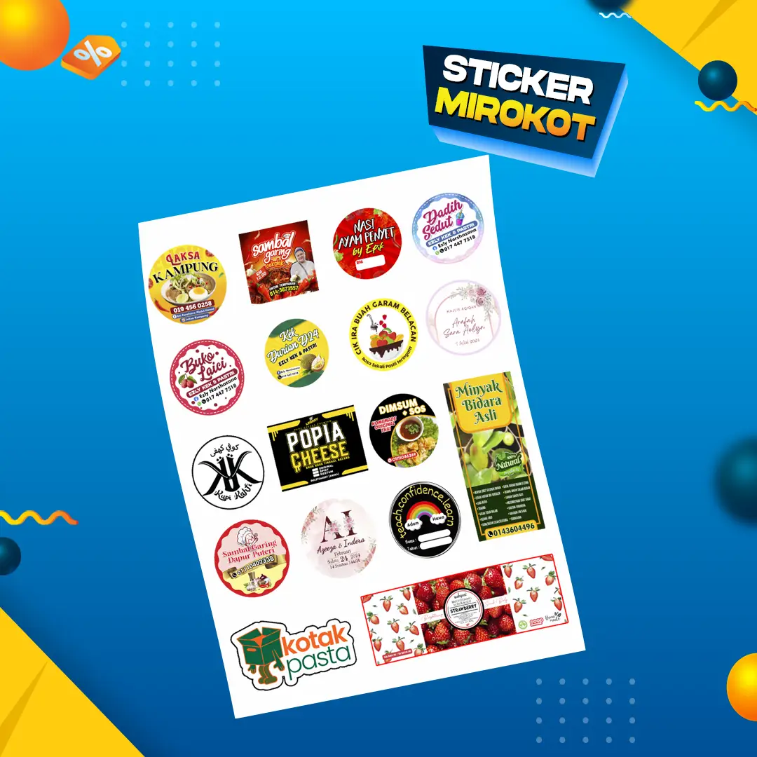 Sticker Label PP White thumbnail 4