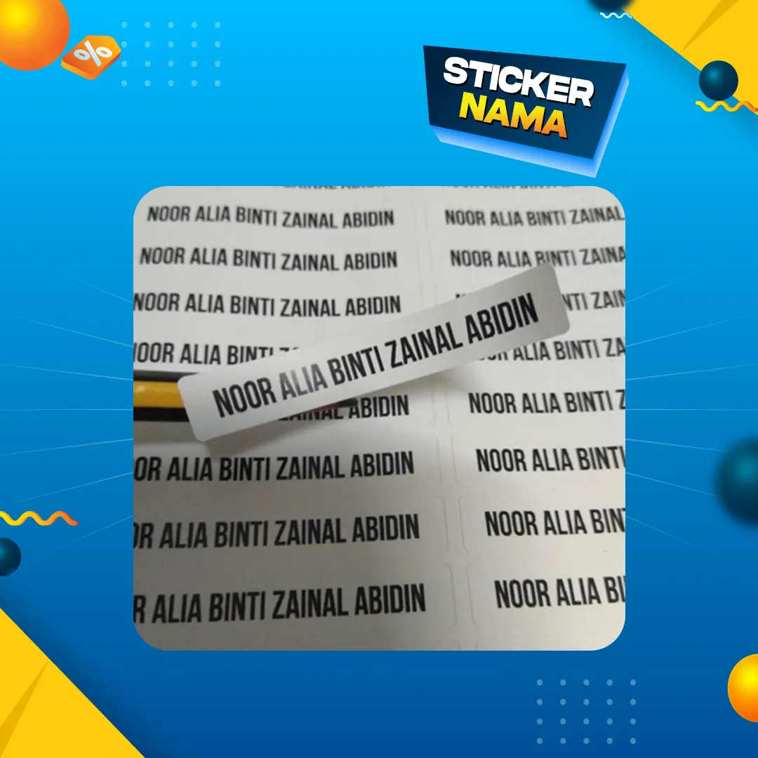 Sticker Nama Sekolah (200pcs)